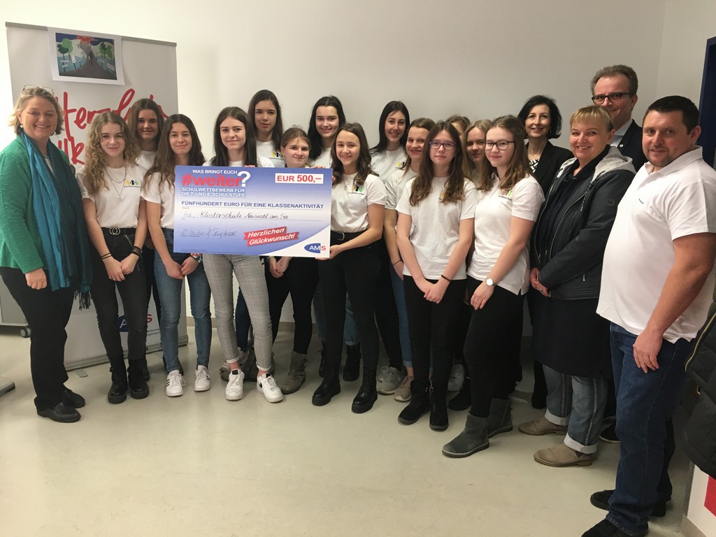 Die 4A Klasse gewinnt den Burgenlandpreis des AMS Schulwettbewerbs